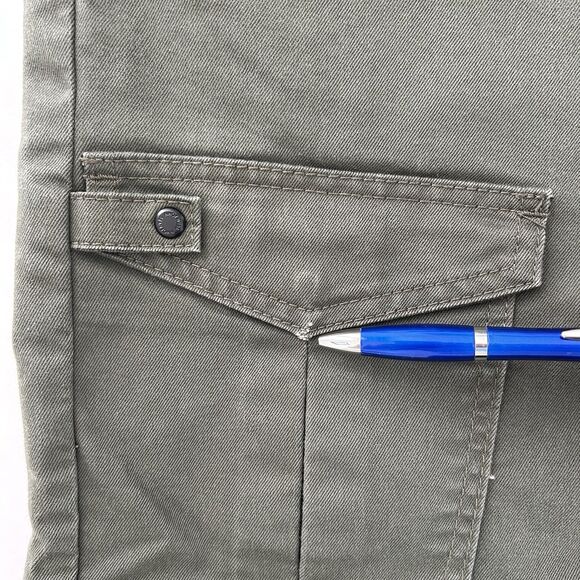 Sean John Pants Men 36x28 Green Mercer Cargo Slim Straight Double Knee Moto - Picture 12 of 13